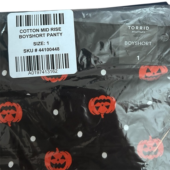 NWT Torrid Halloween pumpkins boyshort panty, Torrid size 1 - Picture 5 of 6